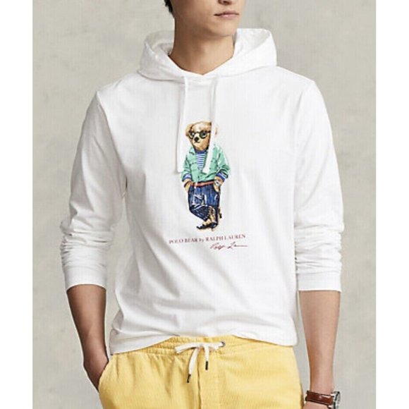 Polo Ralph Lauren Other - NEW Ralph Lauren Men's Polo Bear Jersey Hooded T-Shirt Tee Pullover Jumper 2XL